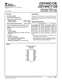 Datasheet CD74HC126E manufacturer TI